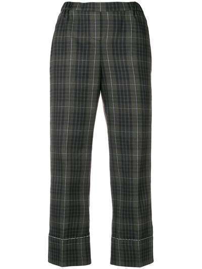 Nº21 checked print cropped trousers