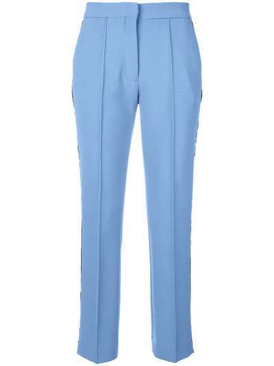 Victoria Victoria Beckham side stripe cropped trousers