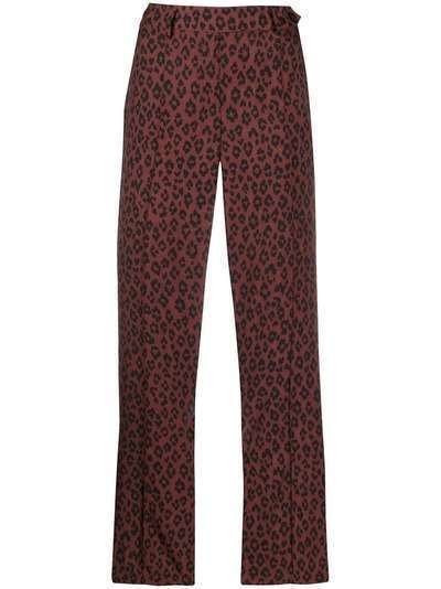 A.P.C. укороченные брюки с леопардовым принтом