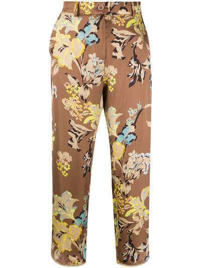 Seventy укороченные брюки с цветочным принтом
