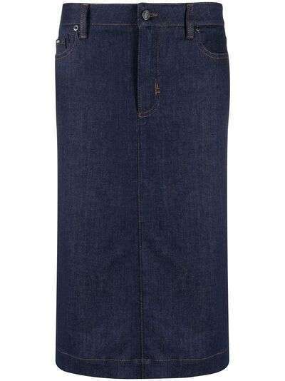 Tom Ford джинсовая юбка с завышенной талией