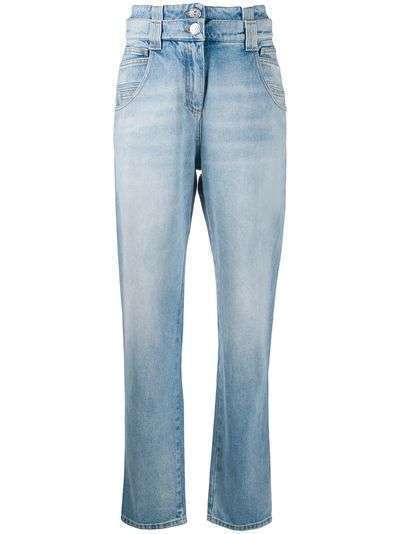 Balmain джинсы свободного кроя с двойным поясом