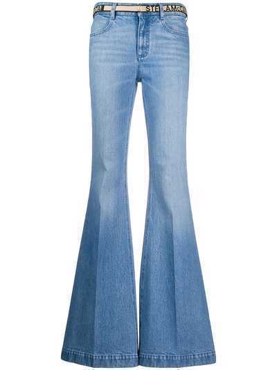 Stella McCartney расклешенные джинсы с поясом