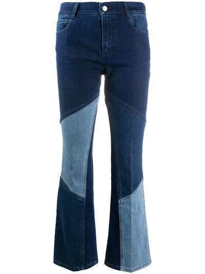 Stella McCartney расклешенные джинсы с контрастными вставками