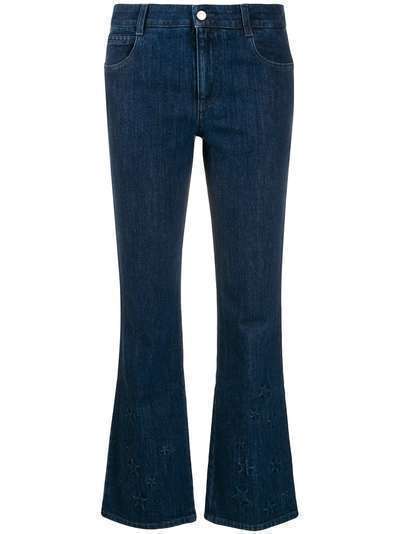 Stella McCartney расклешенные джинсы с тиснением