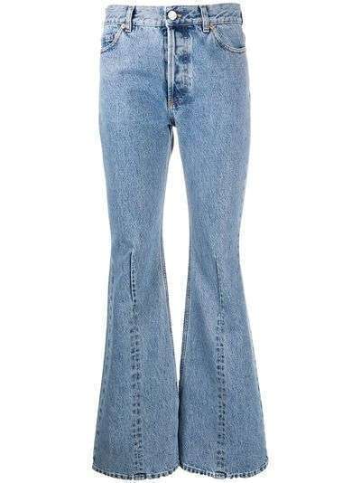 Vetements расклешенные джинсы средней посадки