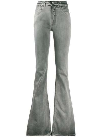 Rick Owens DRKSHDW расклешенные джинсы из вареного денима
