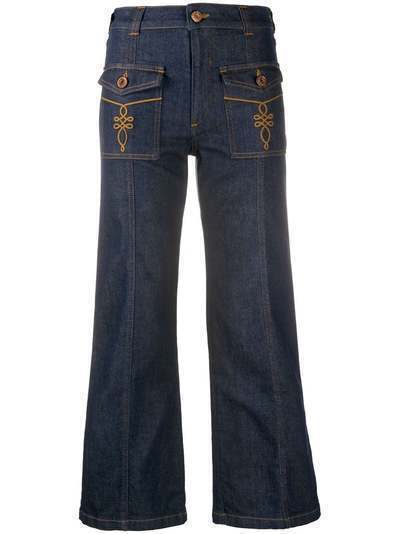 See by Chloé расклешенные джинсы средней посадки