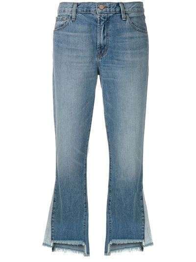 J Brand расклешенные джинсы с необработанным краем