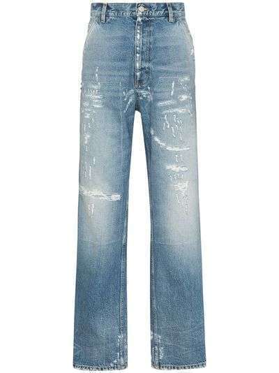 Gucci джинсы с эффектом потертости