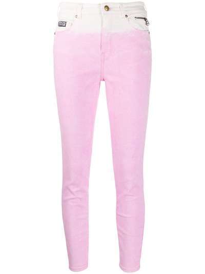 Versace Jeans Couture двухцветные джинсы скинни