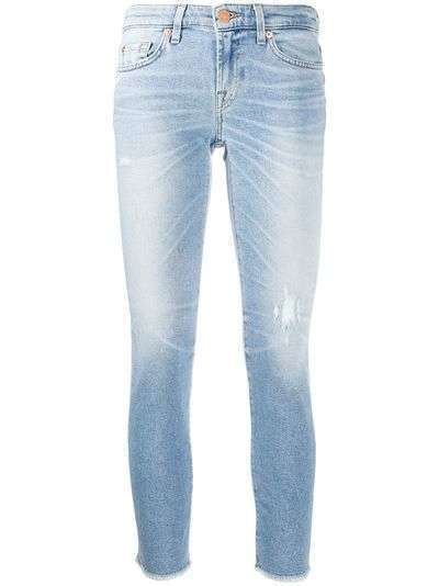 7 For All Mankind джинсы скинни с заниженной талией