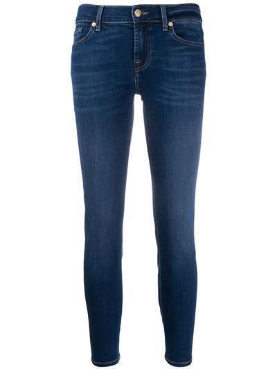 7 For All Mankind укороченные джинсы скинни Roxanne