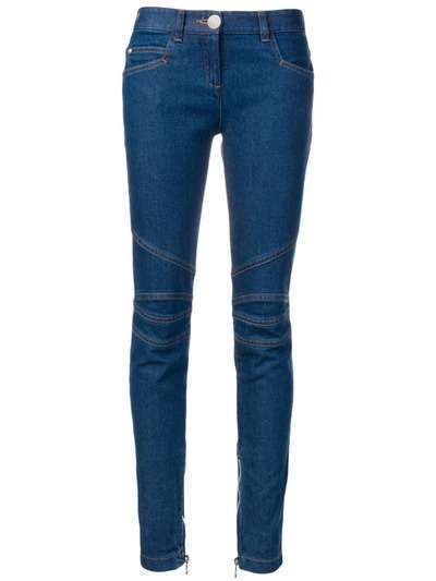 Balmain джинсы с отделкой в байкерском стиле