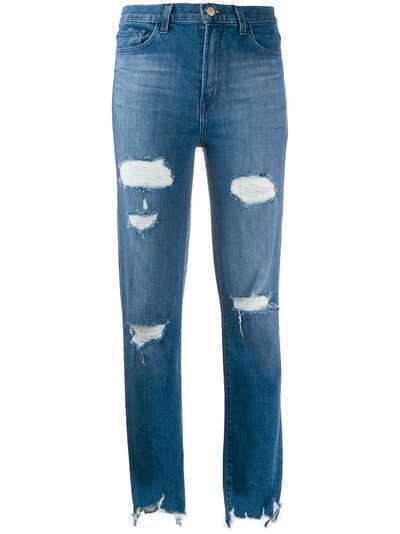 J Brand джинсы скинни с эффектом потертости