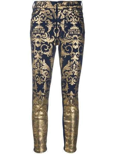 Versace Jeans Couture джинсы скинни с принтом Baroque