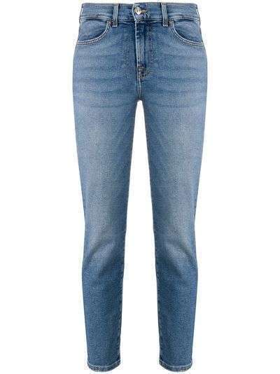 7 For All Mankind укороченные джинсы скинни Roxanne