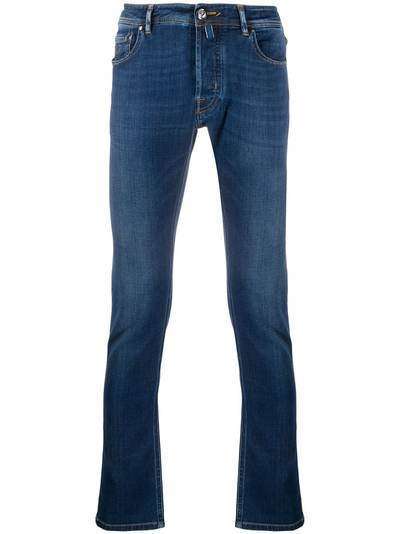 Jacob Cohen джинсы скинни с эффектом потертости