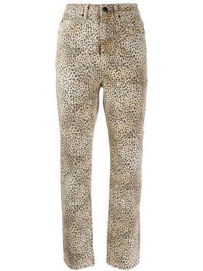 Alexander Wang брюки с леопардовым принтом