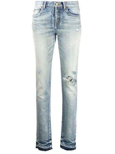 Saint Laurent джинсы кроя слим с прорезями