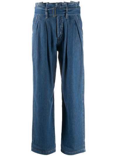 Polo Ralph Lauren джинсы со складками и присборенным поясом