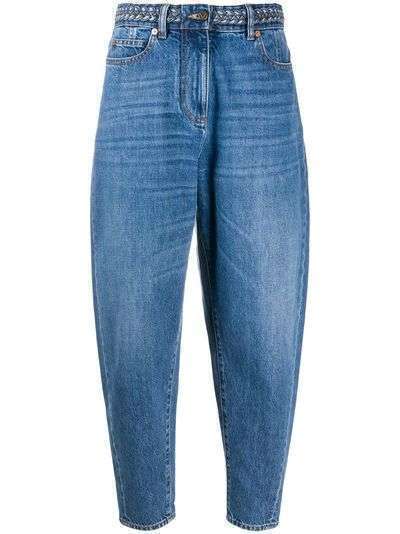 Valentino зауженные джинсы с завышенной талией