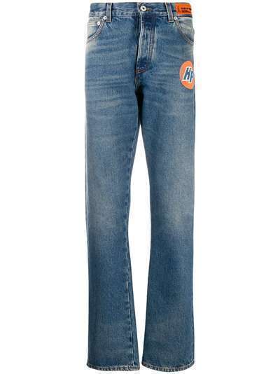 Heron Preston прямые джинсы с нашивкой-логотипом