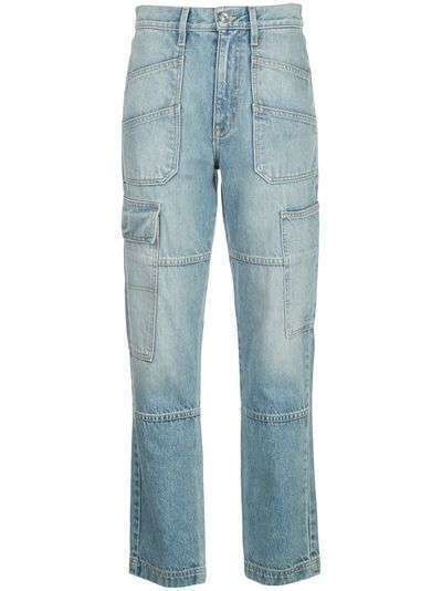 Slvrlake джинсы с завышенной талией и вставками