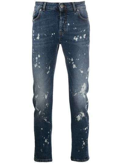 John Richmond джинсы с эффектом разбрызганной краски