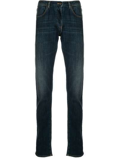 Emporio Armani джинсы прямого кроя с эффектом потертости
