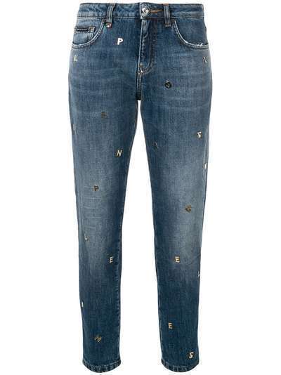 Philipp Plein джинсы с металлическими деталями