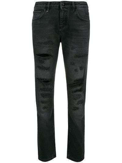 Philipp Plein Flora distressed jeans