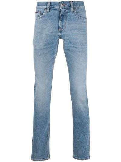 Tommy Hilfiger джинсы прямого кроя с эффектом потертости