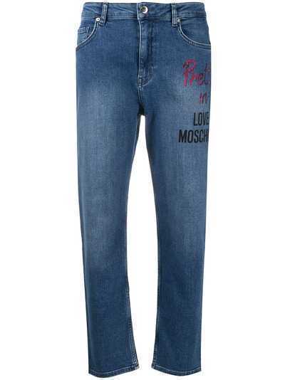 Love Moschino прямые джинсы с логотипом