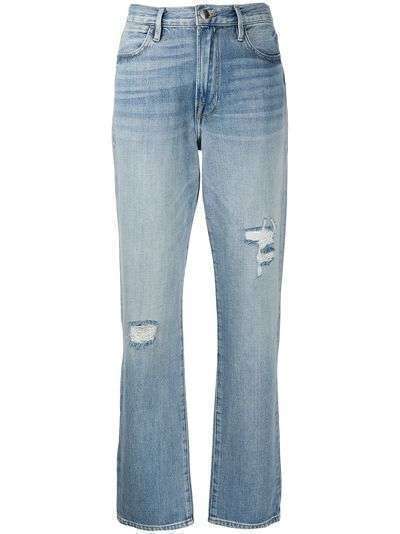 FRAME джинсы прямого кроя с эффектом потертости