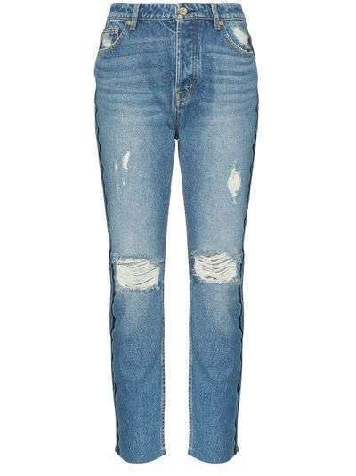 P.E Nation джинсы прямого кроя с эффектом потертости
