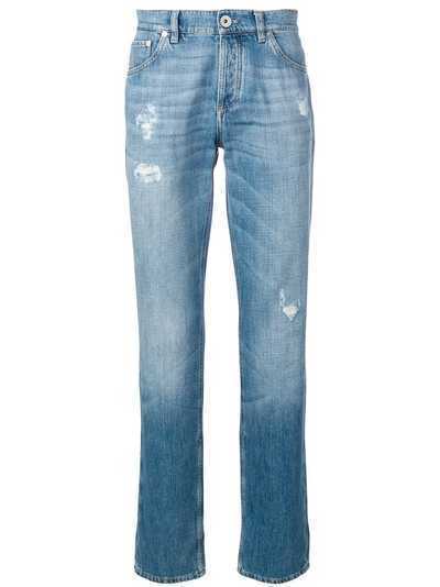 Brunello Cucinelli прямые джинсы с эффектом потертости