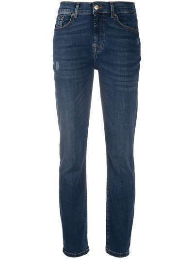 7 For All Mankind узкие джинсы с завышенной талией