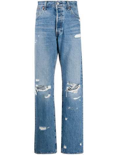 Levi's прямые джинсы с эффектом потертости