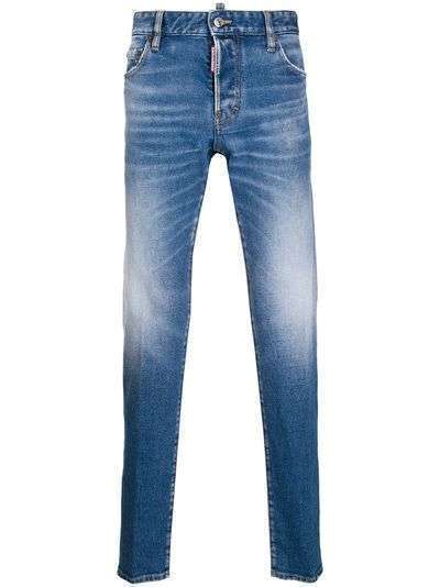 Dsquared2 джинсы прямого кроя с эффектом потертости