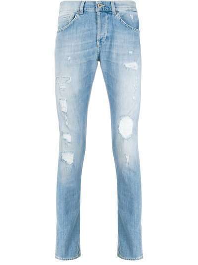 Dondup джинсы прямого кроя с эффектом потертости