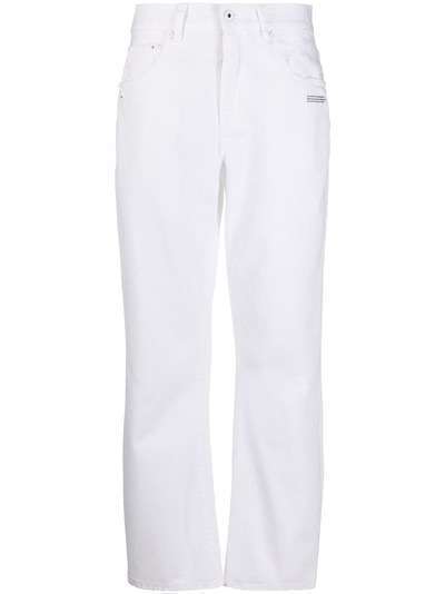 Off-White джинсы прямого кроя с логотипом