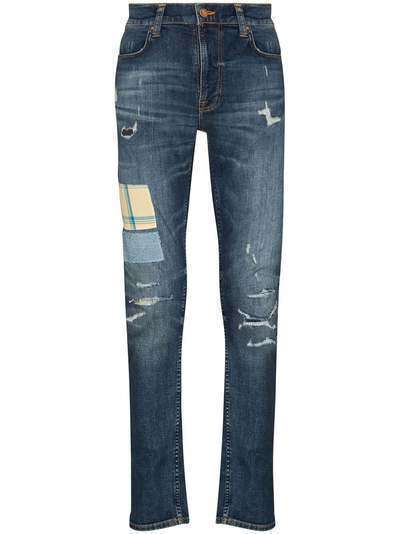 Nudie Jeans джинсы Lean Dean кроя слим с эффектом потертости