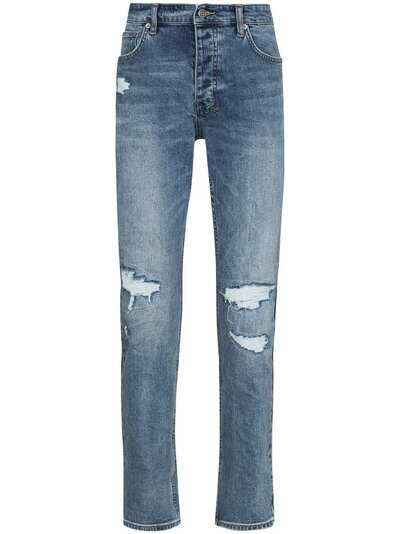 Ksubi узкие джинсы Chitch Runway с эффектом потертости