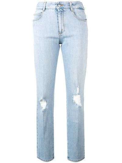 Stella McCartney джинсы кроя слим с потертостями