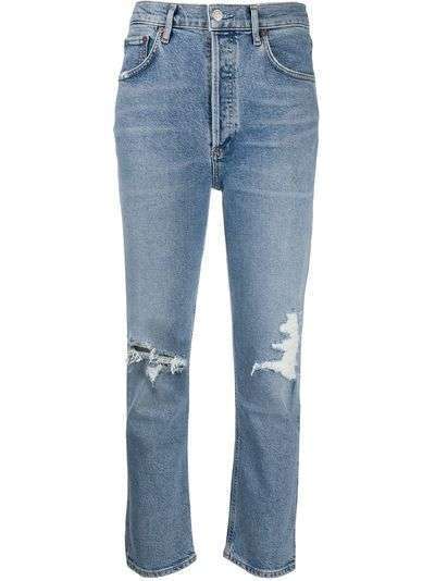 AGOLDE укороченные джинсы с завышенной талией