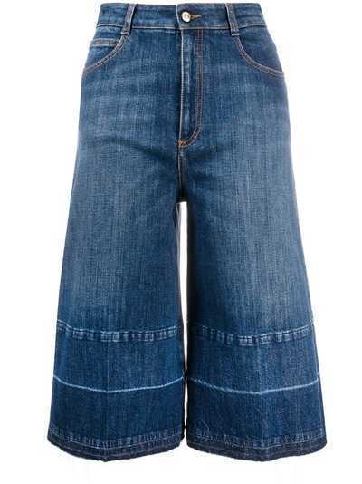 Stella McCartney джинсовые кюлоты с завышенной талией