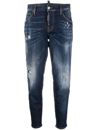Dsquared2 укороченные джинсы Hockney