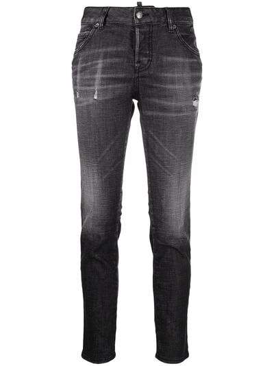 Dsquared2 джинсы с эффектом потертости и нашивкой-логотипом