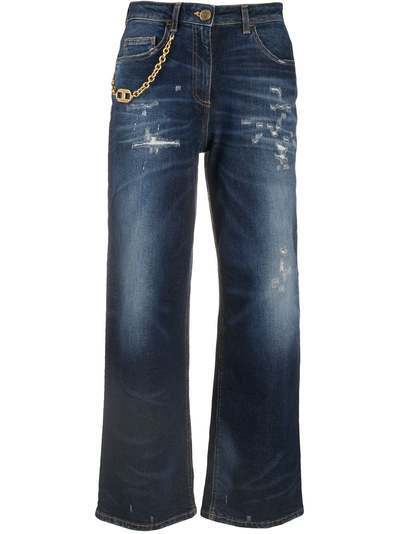 Elisabetta Franchi укороченные джинсы широкого кроя